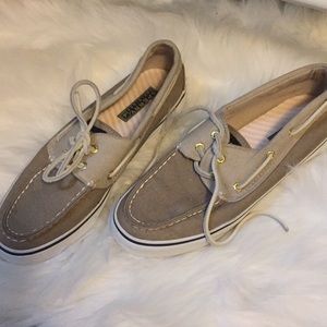 Sperrys, worn once
